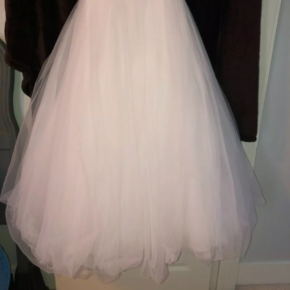 Oleg Cassini  Strapless Designer Wedding Gown 4 - Picture 2 of 4